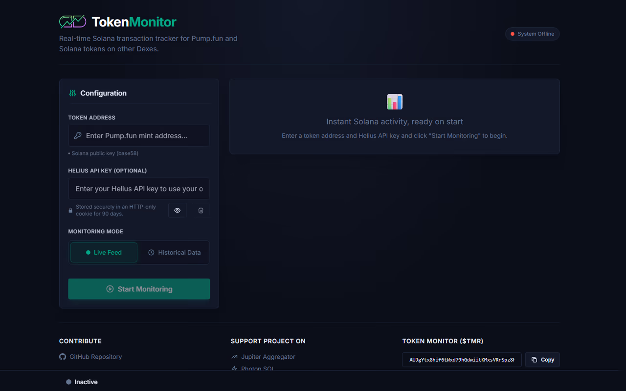 Token Monitor screenshot