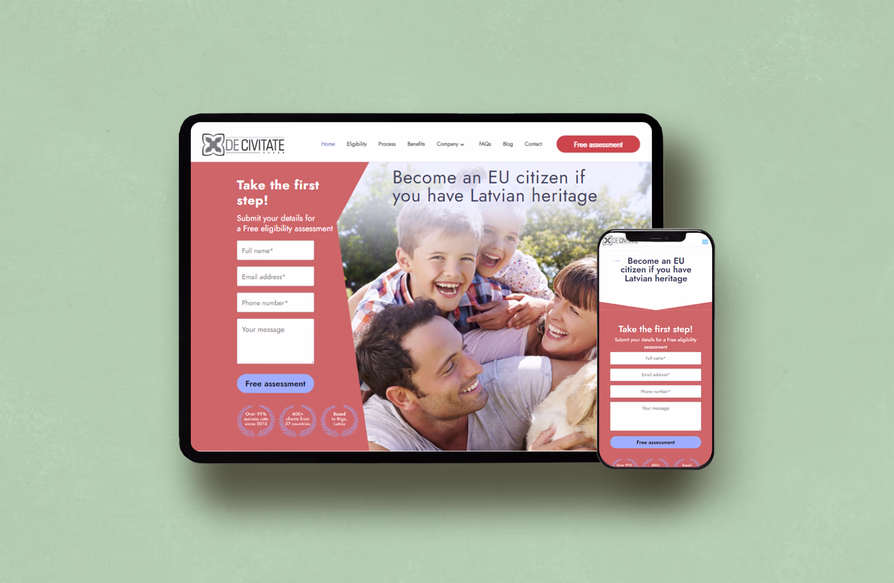 Latvian Citizenship - веб-проєкт Roman Karbivskyi