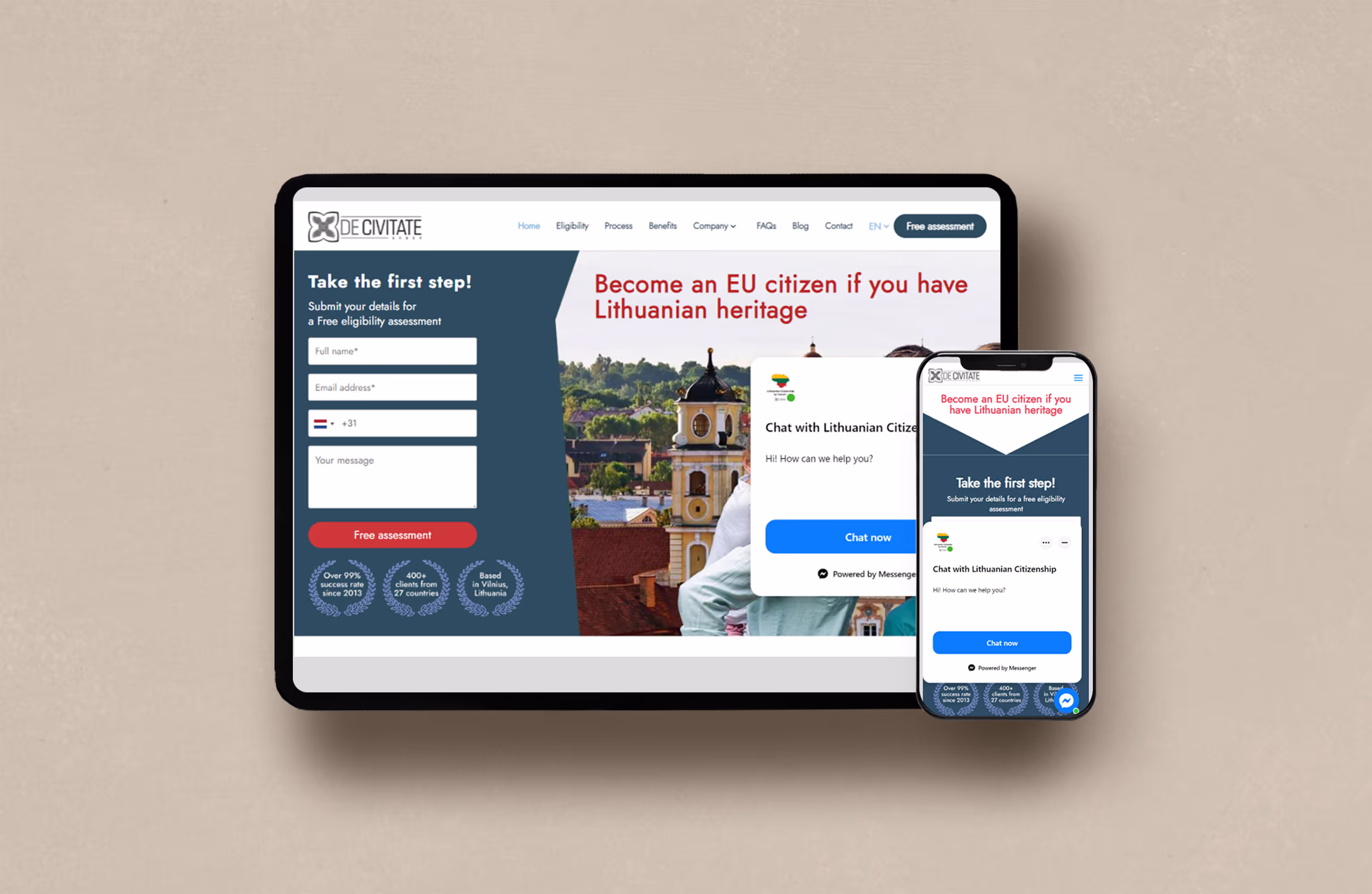 Lithuanian Citizenship - веб-проєкт Roman Karbivskyi